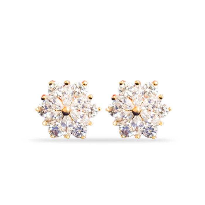 Stud with white stone
