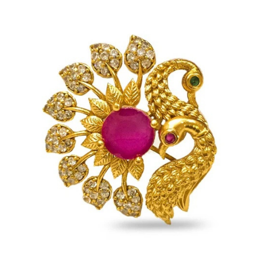 Zerkon Stoners with Double Peacock Finger Ring