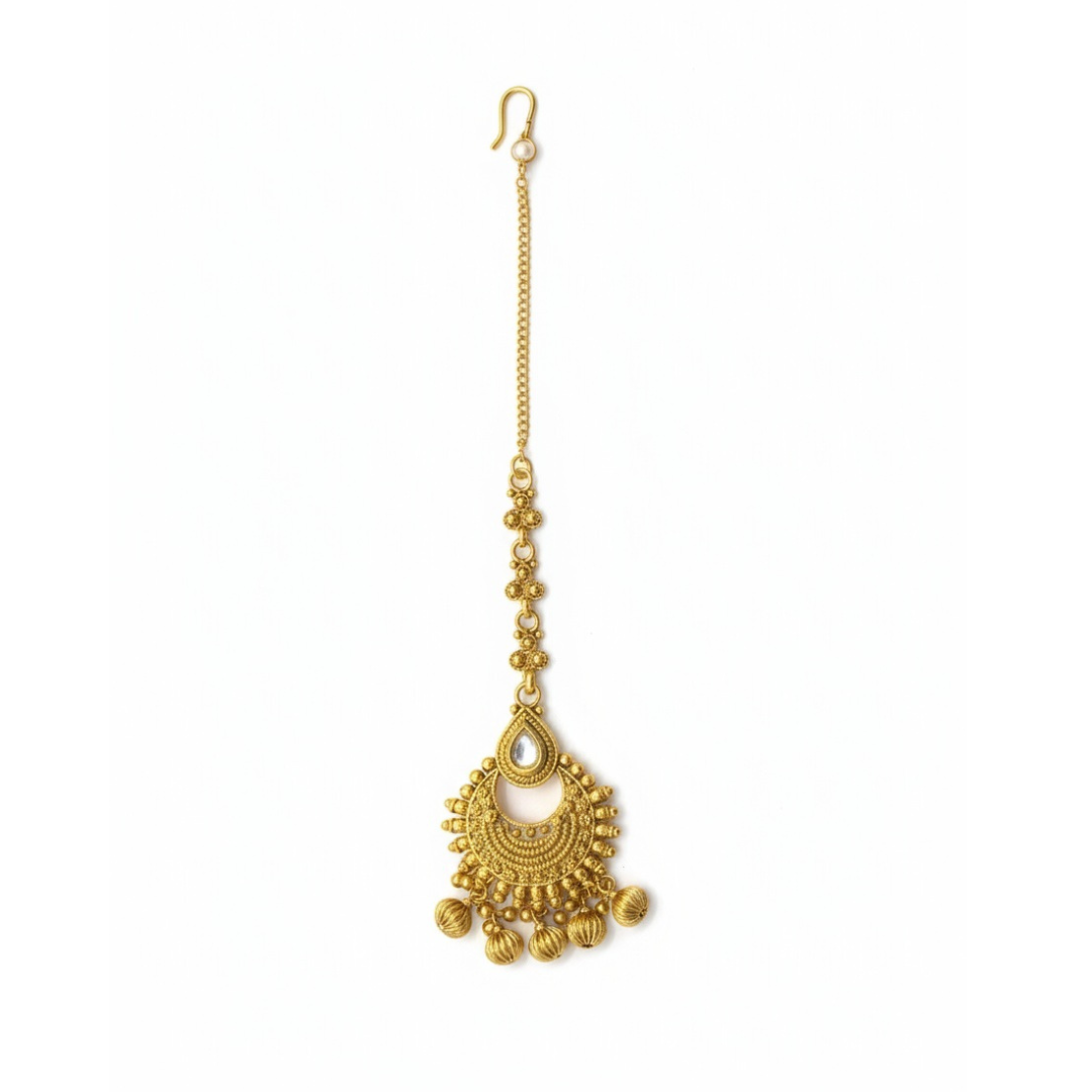 Gold Plated Antique Model Maang Tikka