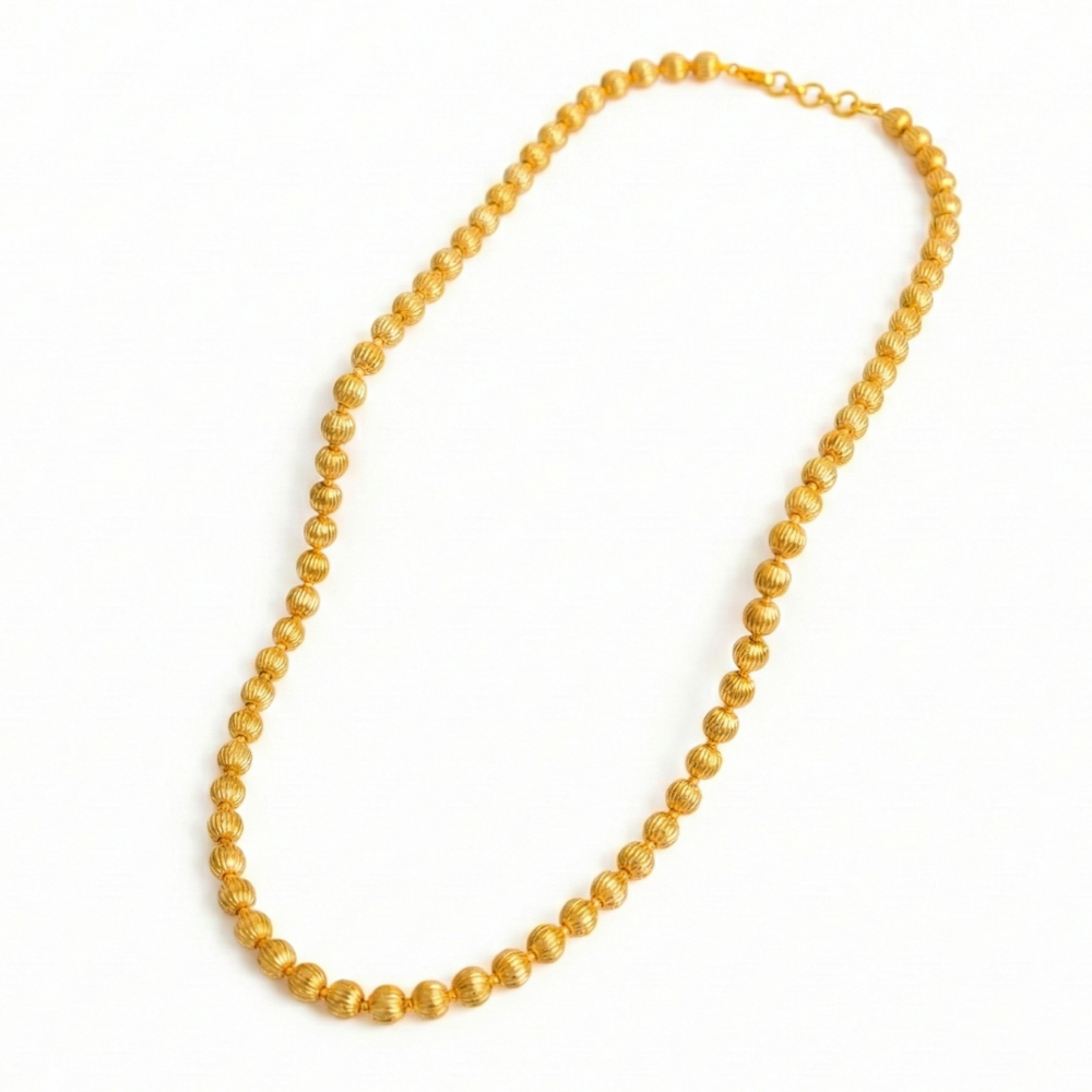 Beads Pattern Close Neck Chain