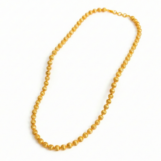 Beads Pattern Close Neck Chain