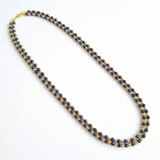 Black Beads Designer Double String Chains
