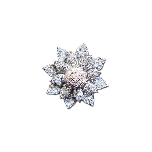 Stud with White Diamond Stone
