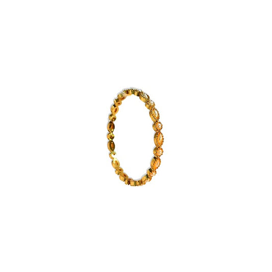 Gold Plated Kemp Bangles With Round Oval White Pearls