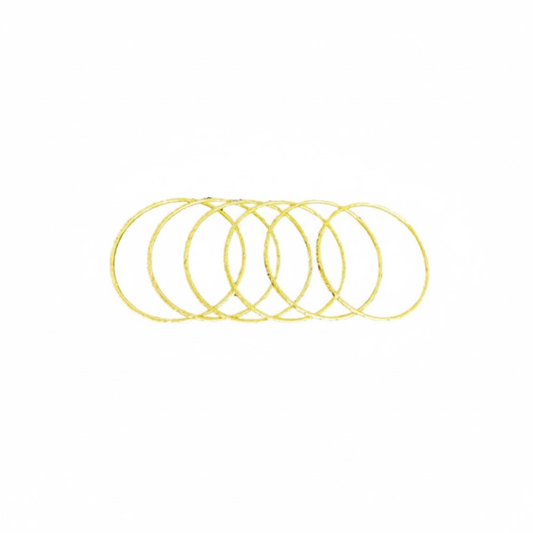 Gold plated with Plain Design Bangles