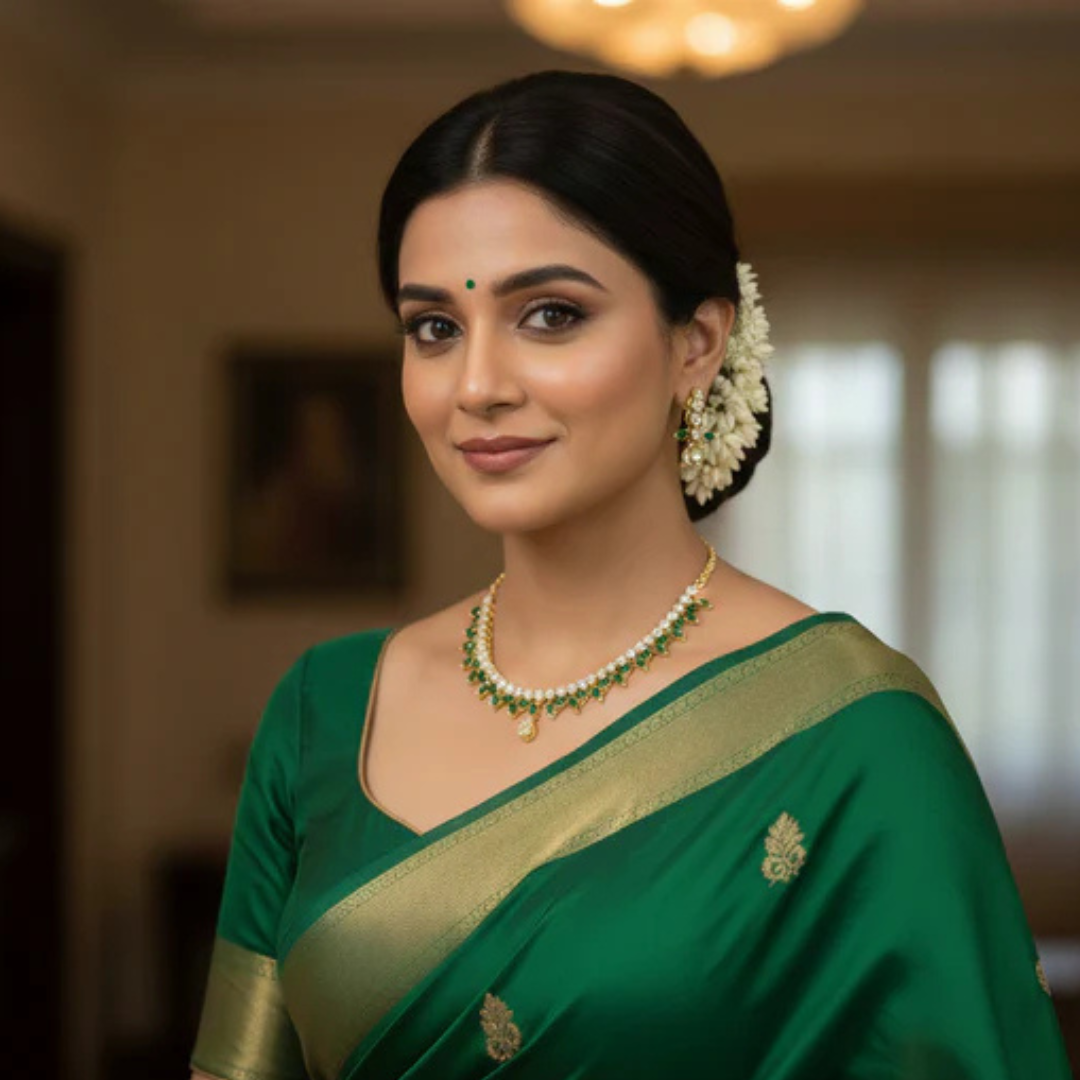 Majesty Artificial Stone Necklace & Earrings Set