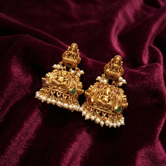 Antique Model Lakshmi Stud Grand Jhumka