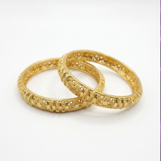 Traditional Gold Plated Bangles (Single Piece Only)
