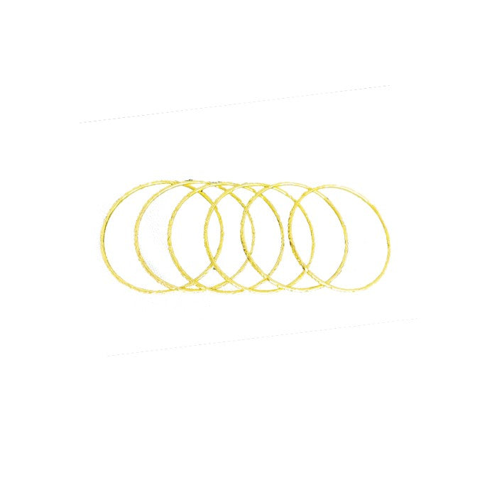 Gold plated with plain design bangles