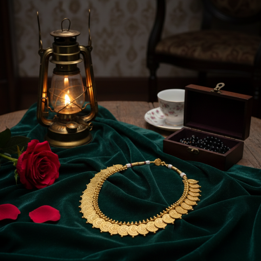 Gold Plated Kaasu Necklace