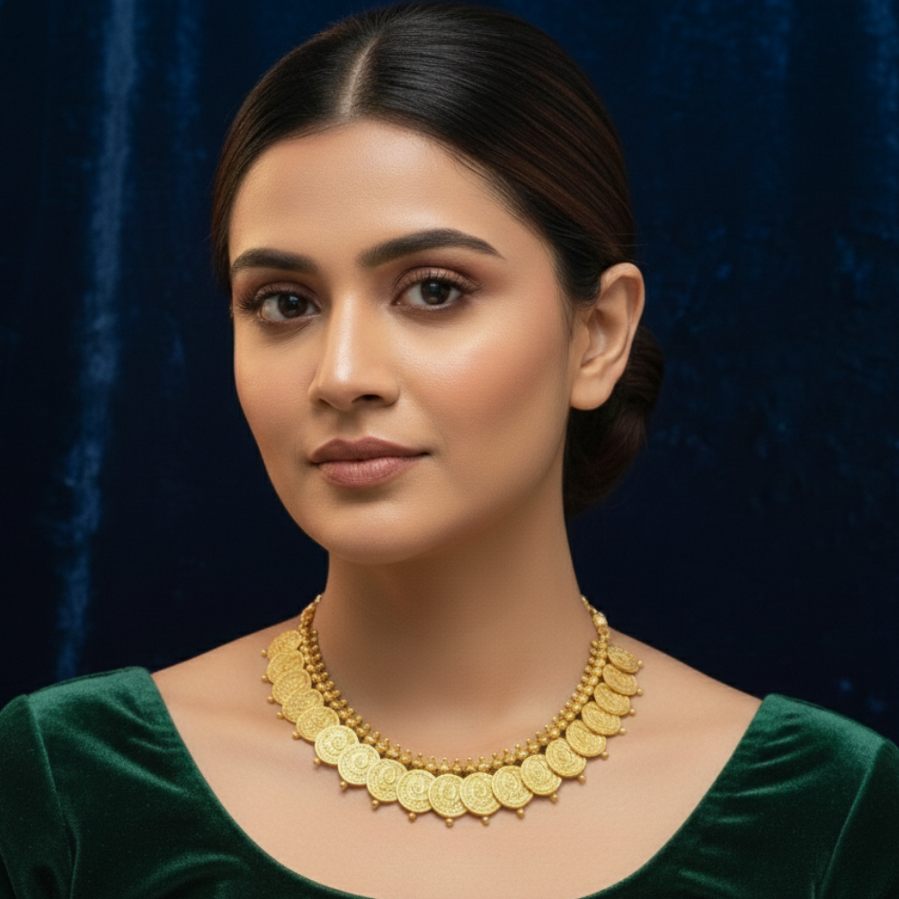 Gold Plated Kaasu Necklace