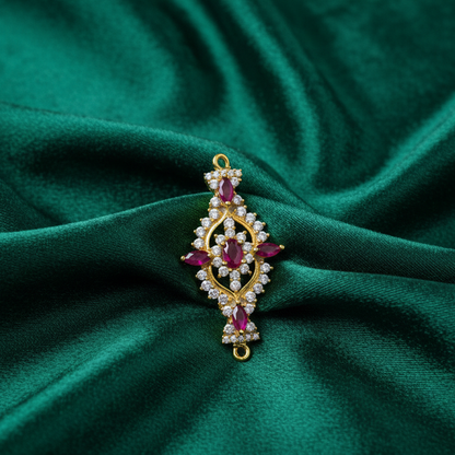 Pink and White Stones Mogappu