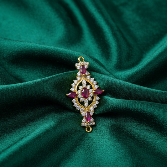 Pink and White Stones Mogappu