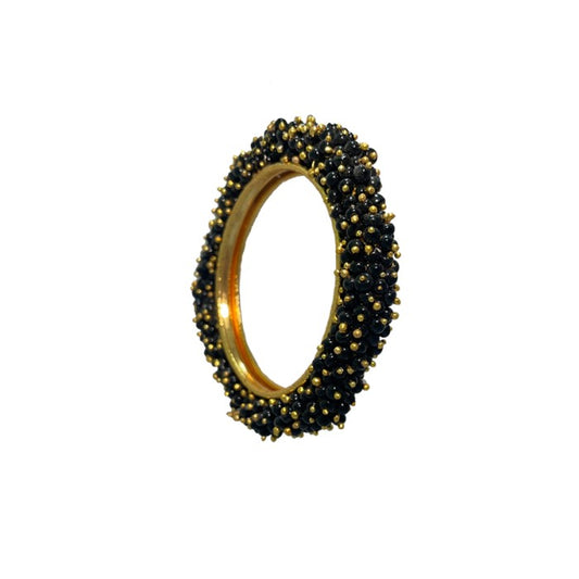 Gold Plated Bangles With Beads