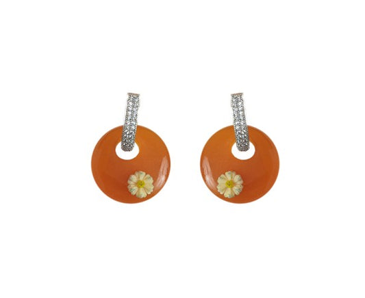 Gold plated round  drop