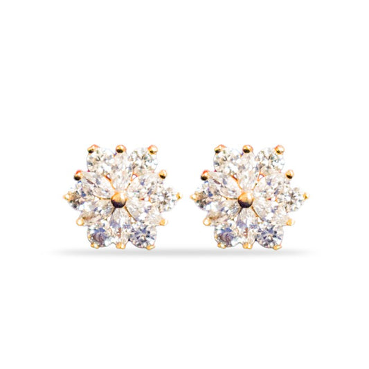 Stud with white stone