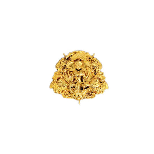 Gold Plated With Plain Laxshmi Design Dollar