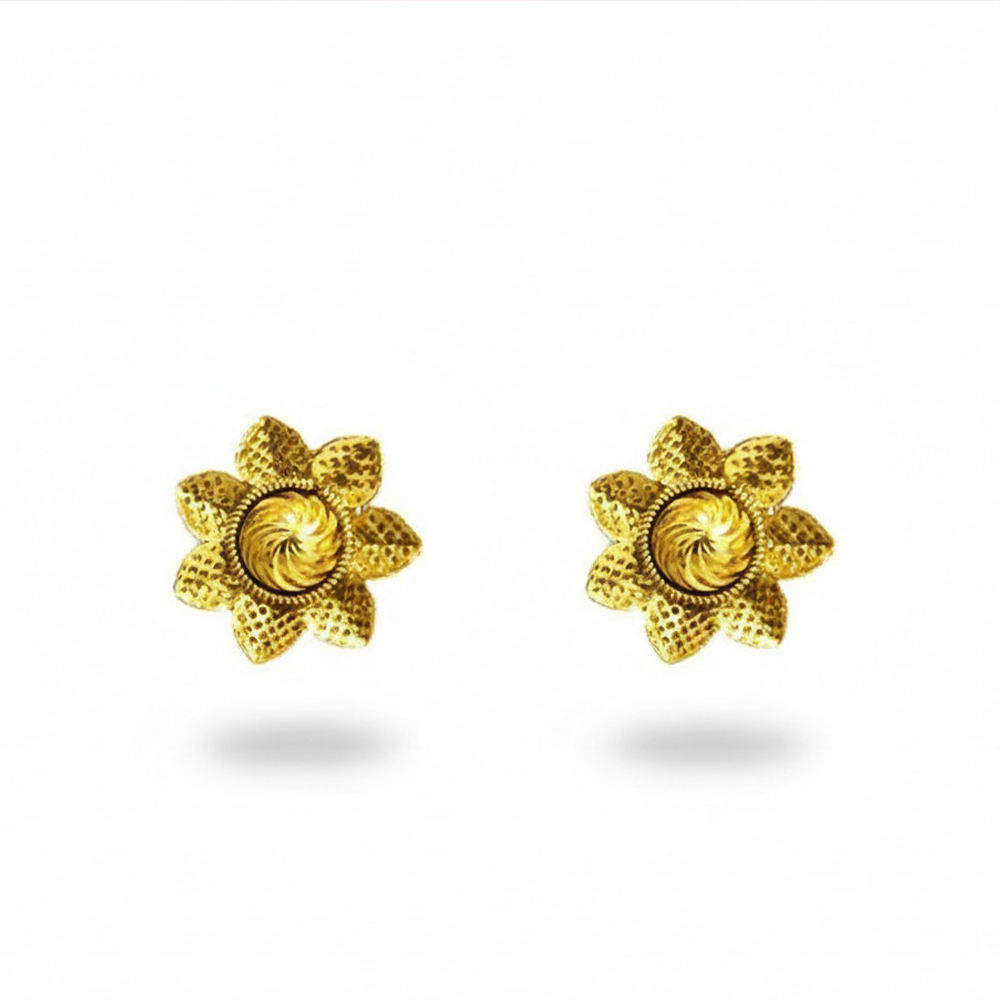 Antique Model Flower Pattern Small Studs