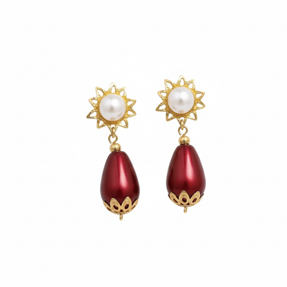 Color Drops with Pearl Studs