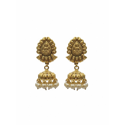 Beautiful Pearl Hanging Antique Jhumka