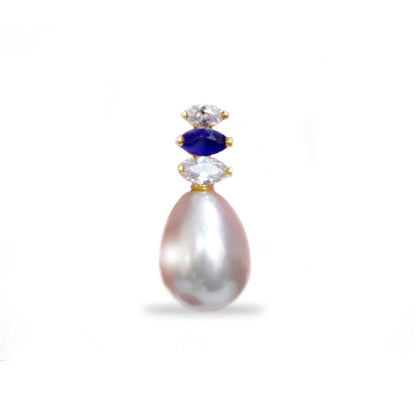 Drop With Blue and white stone