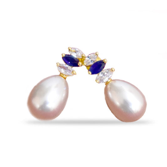 Drop With Blue and white stone