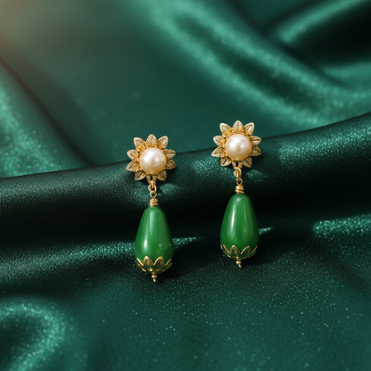 Color Drops with Pearl Studs