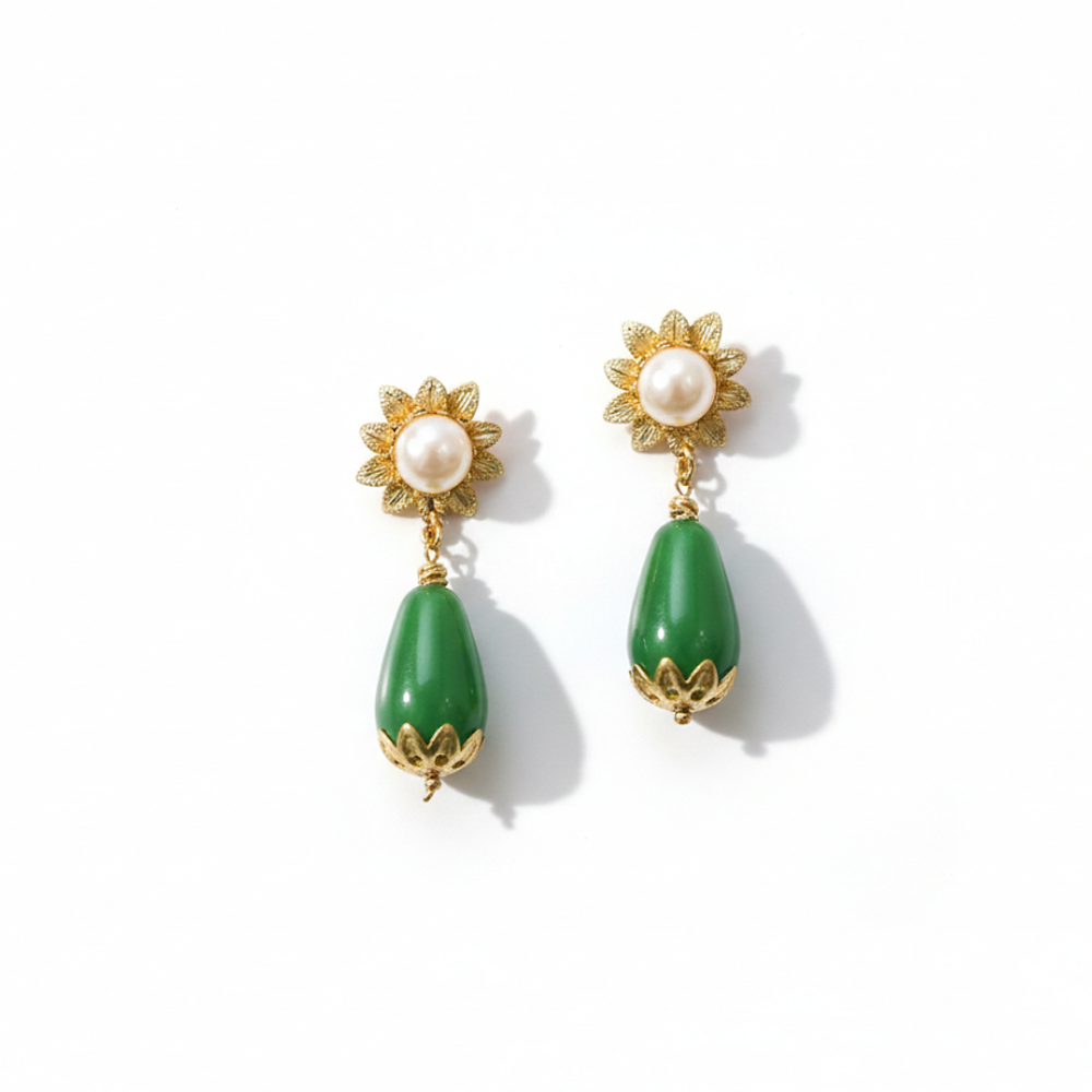 Color Drops with Pearl Studs