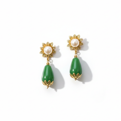 Color Drops with Pearl Studs