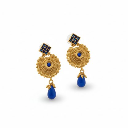 Blue Stones Hanging with Blue Bead Hangings