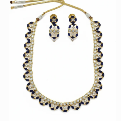 Elegance Curved & Cute Crystal Set - Artificial Stone Jewellery