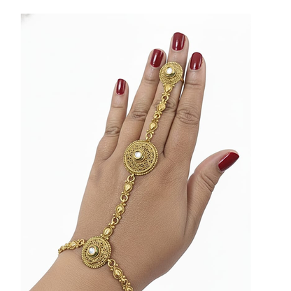 Finger with Bracelet Model Rings - Set of 2