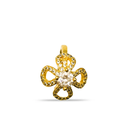 Four Petal Flower Design Finger Ring
