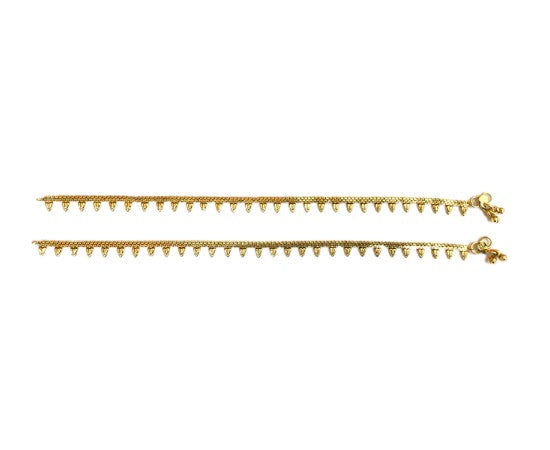 Gold plated anklet small manga design