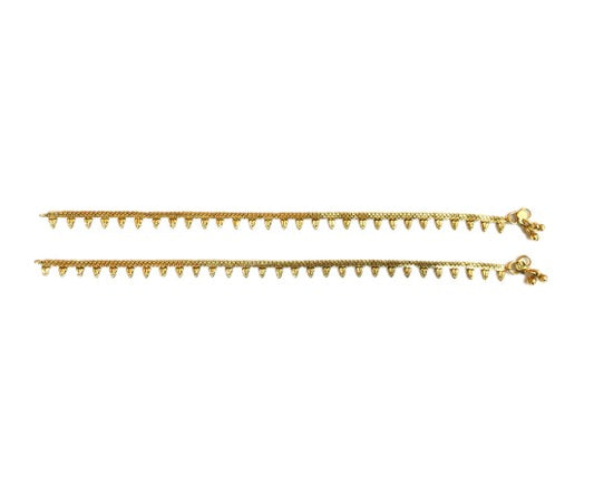 Gold plated anklet small manga design