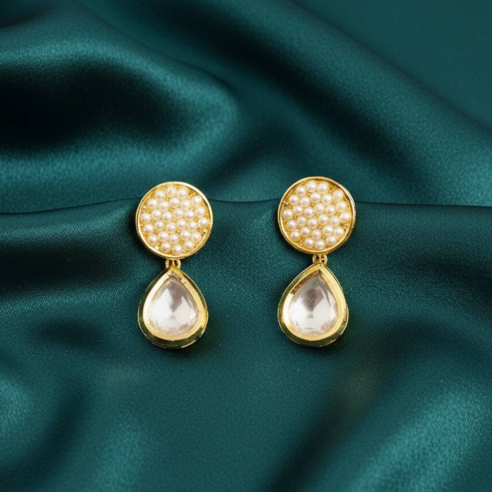 Little Droplet Stones with Color Beads Studs