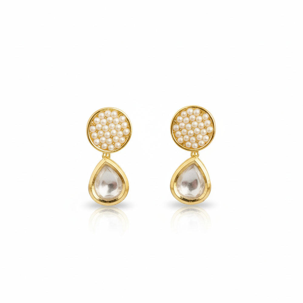 Little Droplet Stones with Color Beads Studs