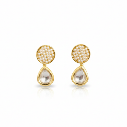 Little Droplet Stones with Color Beads Studs