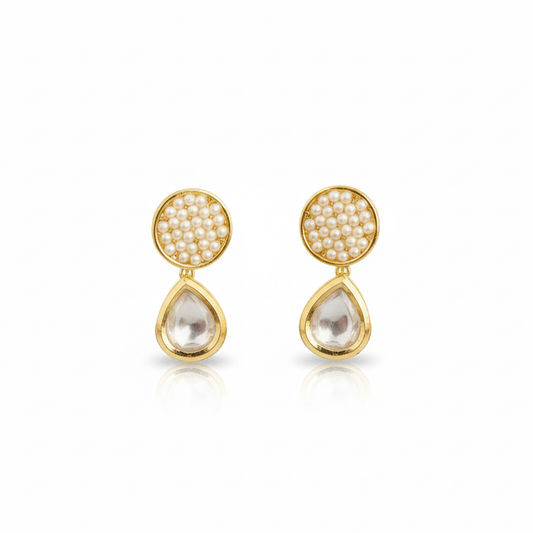 Little Droplet Stones with Color Beads Studs