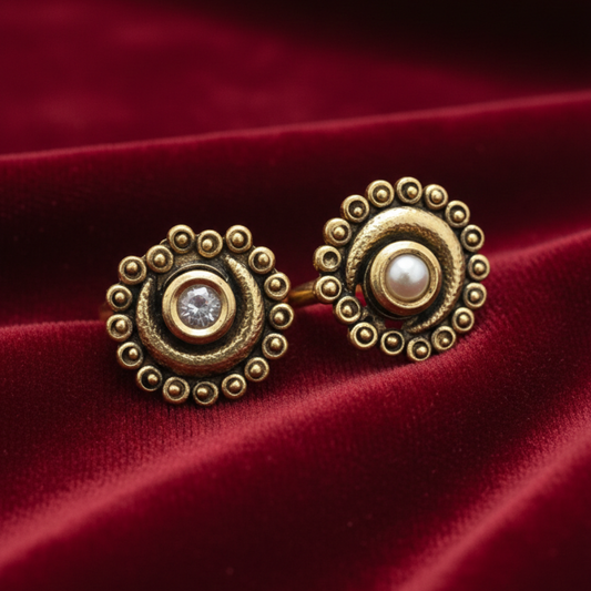 Antique Model with Kundan Stones Toe Rings