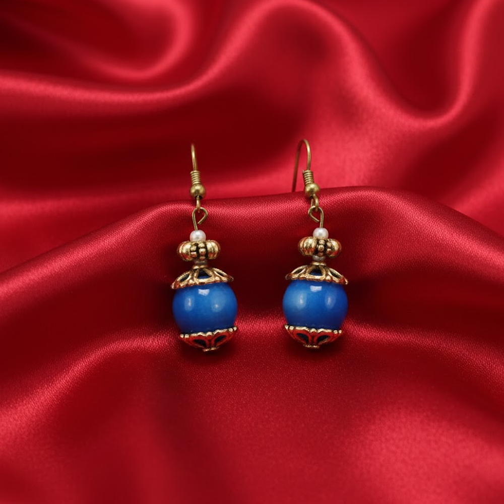 Casual Wear Bright Blue Hanging Drops