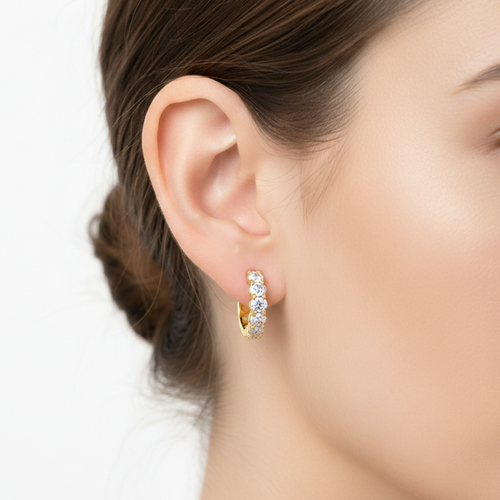 Casual Wear White Stones Loop