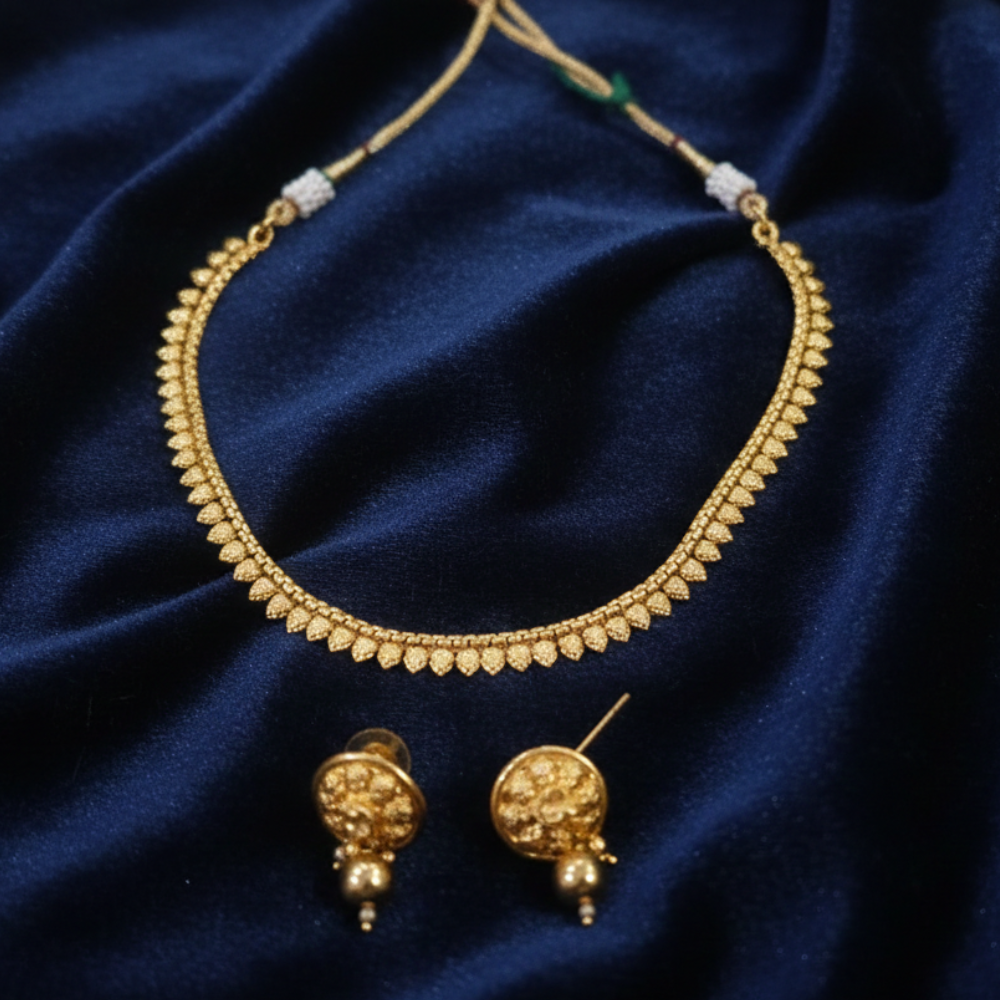 Baby Pattern Necklace with Matching Earrings