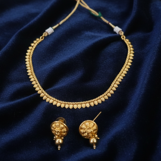 Baby Pattern Necklace with Matching Earrings