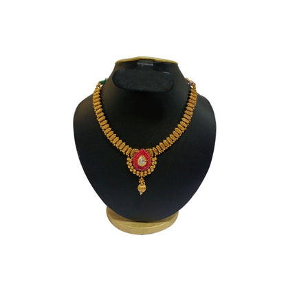 Light Pink & White Stone Necklace