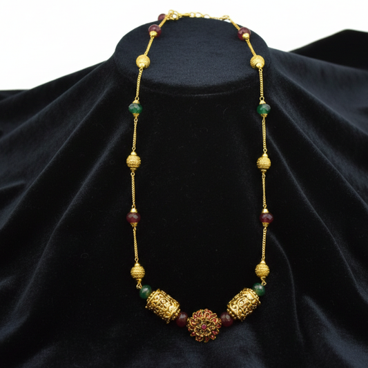 Antique Multi Color Chain with Beads