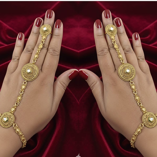 Finger with Bracelet Model Rings - Set of 2