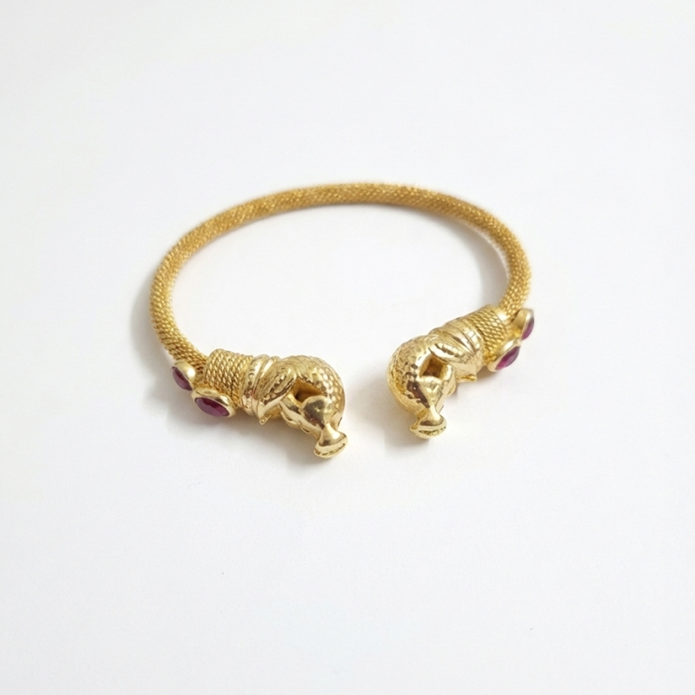 Elephant Kada Type Daily Wear Bangle Bracelet