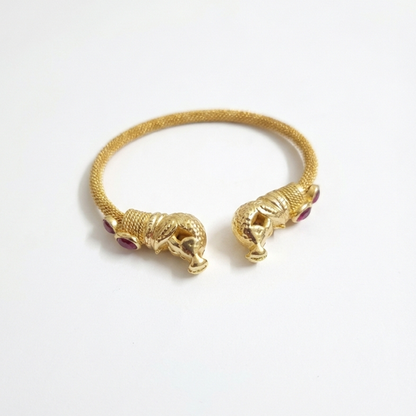 Elephant Kada Type Daily Wear Bangle Bracelet