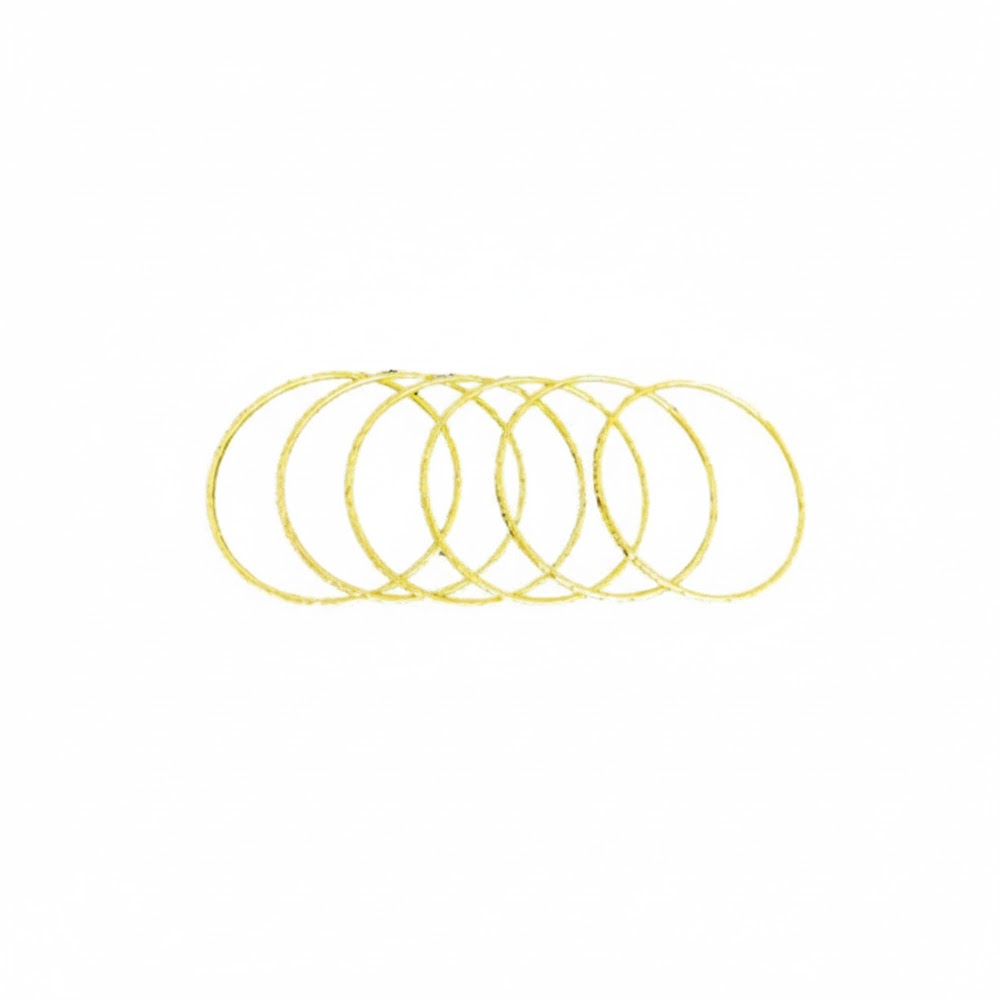 Gold plated with Plain Design Bangles